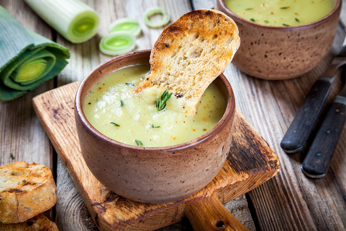Vichyssoise de patatas y puerros