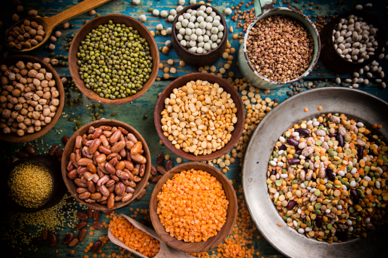 El peso de las legumbres de secas a cocidas y viceversa