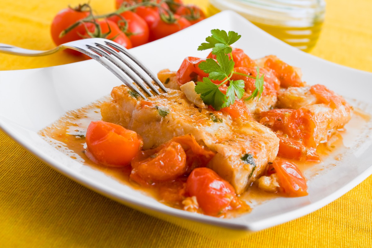 receta merluza con tomate