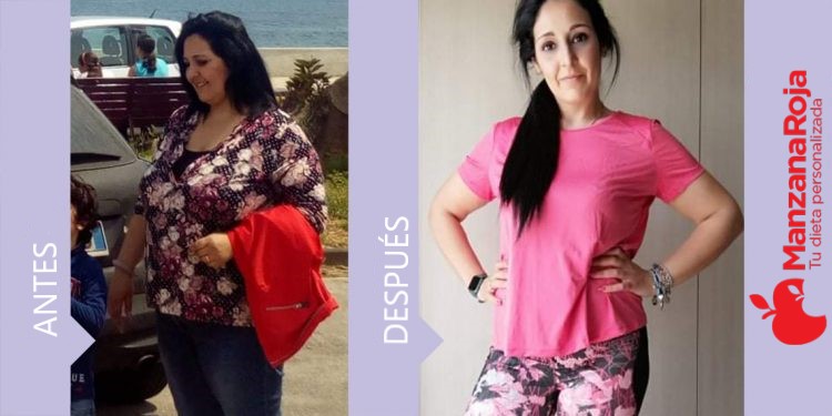 Angela consiguió perder muchos kilos